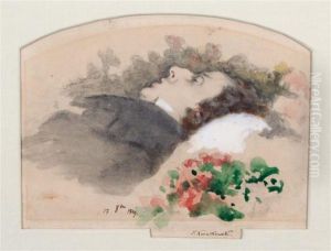 Frederic Chopin On His Deathbead by Teofil Kwiatkowski