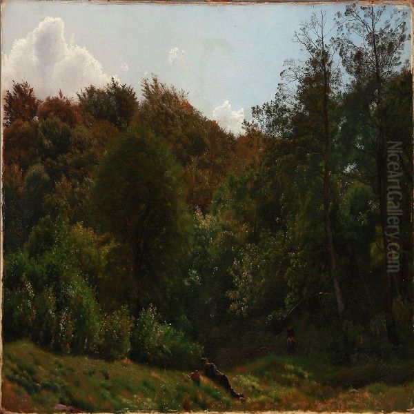 Picnic In A Forest Glade - view 1