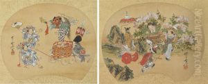 Boy's Festival In Japan And China by Kawanabe Kyosai