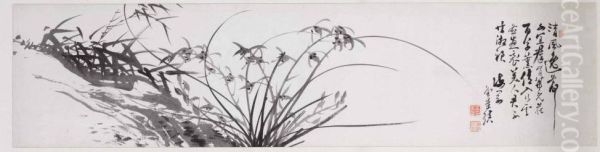 Orchids And Rock - view 1
