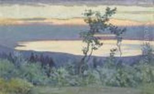 Morgenrote Am Neuenburgersee