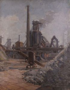 Industrie-landschaft by Petr Ivanovich L'Vov