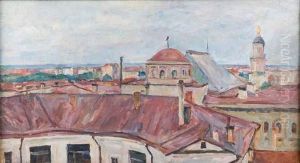 Les Toits Du Vkhutemas Et De La Poste Centrale 1929