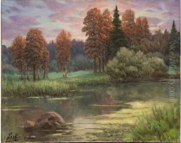Sunset In The Forest - view 1