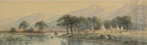 Indian Encampment by William de la Montagne Cary