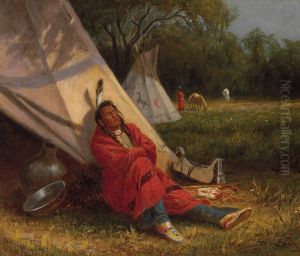 Resting Indian by William de la Montagne Cary