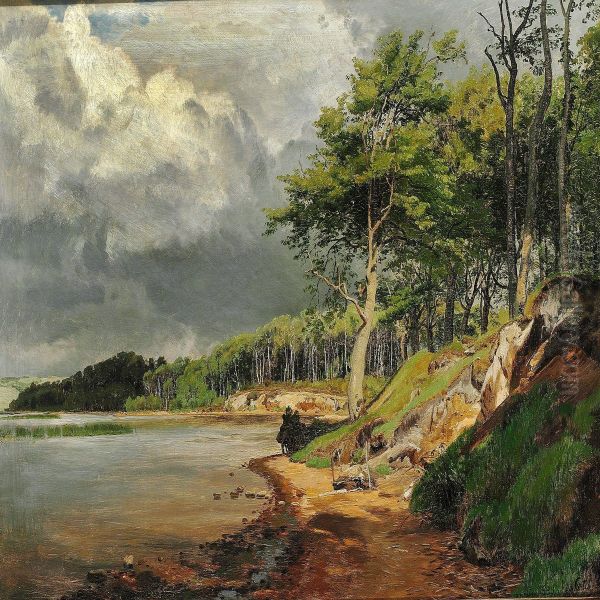 Trees Growing On The Waterside - view 1