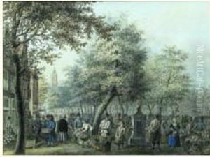 Scene De Marche Animee by Maria Margaretha La Fargue
