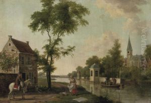 A Teahouse, Probably Along The River Vecht, Near Utrecht