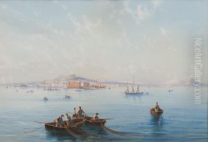 Napoli Dal Mare by Gioacchino La Pira