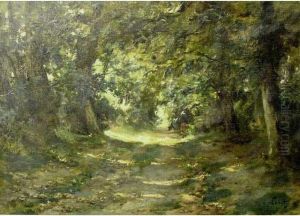 Vacheres Sur Le Chemin Creux by Eugene Leon Labitte