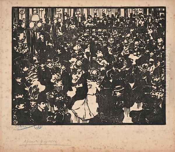 Le Bal Bullier. 1898. by Jean Emile Laboureur