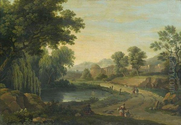 Deux Paysages Classiques - view 1