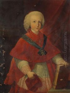 A Portrait Of Cardinal-infante Ferdinand Of Austria by Tommaso Pietro Labruzzi
