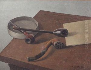 Naturaleza Muerta Con Pipas by Fortunato Lacamera