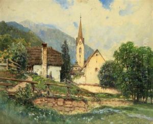 On The Edge Of A Village by Fritz Lach