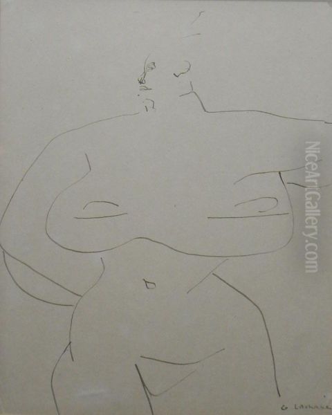 Standing Female Nude - view 1