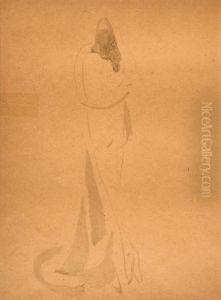 Untitled (figural Drawing) by Gaston Lachaise