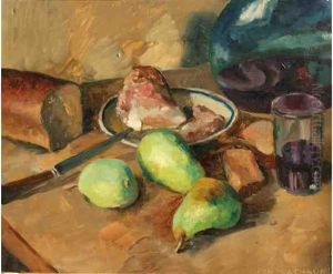 Nature Morte Aux Poires Vertes by Jean Lachaud