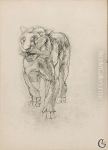 Tigre Qui Marche by Georges Lacombe