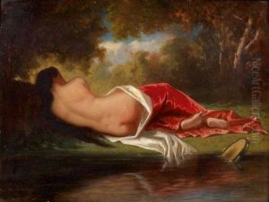 Nus Au Tambourin by Pierre Eugene Lacoste