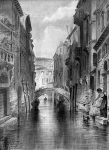 " Scene Sur Un Canal A Venise " " Scene Sur Un Canal A Venise "