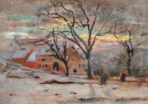 Hiver En Bourgogne by Charles Lacour