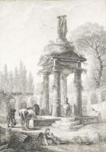 Paysans Dans Des Ruines Paysans Dans Des Ruines