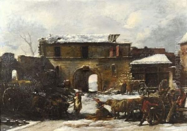 Coin De Ferme En Hiver - view 1