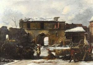 Coin De Ferme En Hiver Coin De Ferme En Hiver