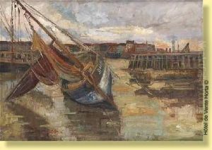 Portde Peche A Maree Basse by Clemence Lacroix