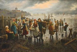 Rybacy by Eugene Joseph Lacroix