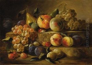 Two Tier Still Life With Fruit by Paul Lacroix