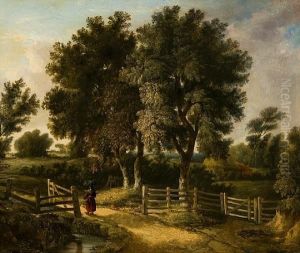 Figure In A Country Lane by Henry Ladbrooke