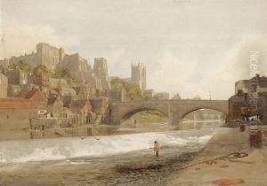 Durham Cathedral And Bridge, From The River Wear Durham Cathedral And Bridge, From The River Wear