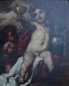 The Putti Of Bacchus by Gyu Laeder