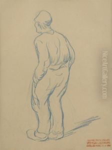 Paysan De Dos by Eugene Laermans