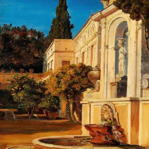 An Italian Palace Garden by Thorald Laessoe