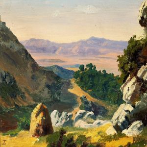 Italian Landscape by Thorald Laessoe