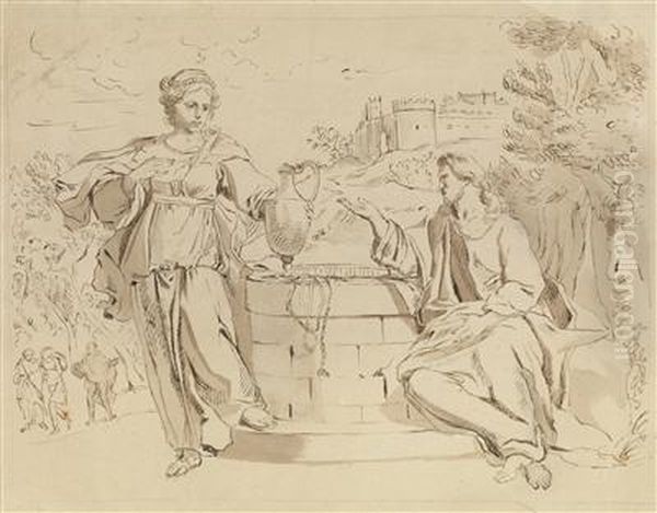 Christ And The Samaritan Woman At The Well - view 1