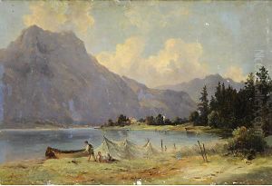 Paesaggio Con Lago Paesaggio Con Lago