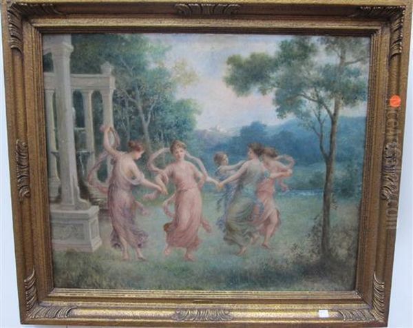 Dancing In A Landscape With A Classical Pavilion - view 1