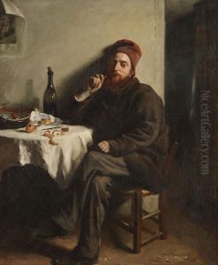 ""le Fumeur"" by Francois Alexandre Lafond