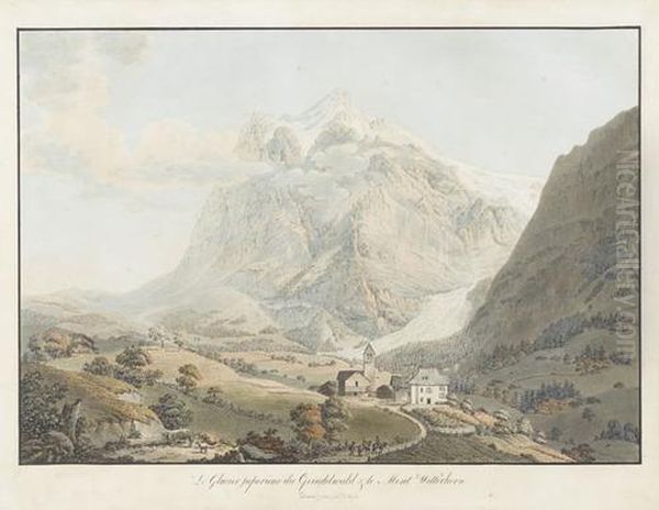 Le Glacier Superieur Du Grindelwald & Le Mont Wetterhorn - view 1