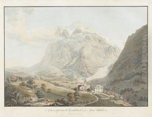 Le Glacier Superieur Du Grindelwald & Le Mont Wetterhorn by Simon Daniel Lafond