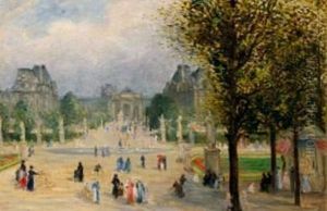 Le Louvre Vu Du Parc Des Tuileries Le Louvre Vu Du Parc Des Tuileries