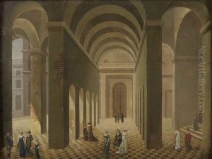 Elegantes Et Elegants Sous Des Arcades
