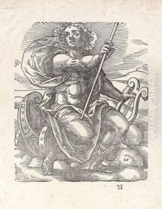 Apollon Tenant Une Lyre. by Antoine Lafrery