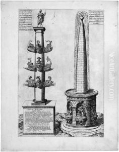Columna Rostrata Und Meta Sudans by Antonio Lafreri