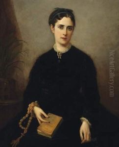 Jeune Femme Au Ruban Vert